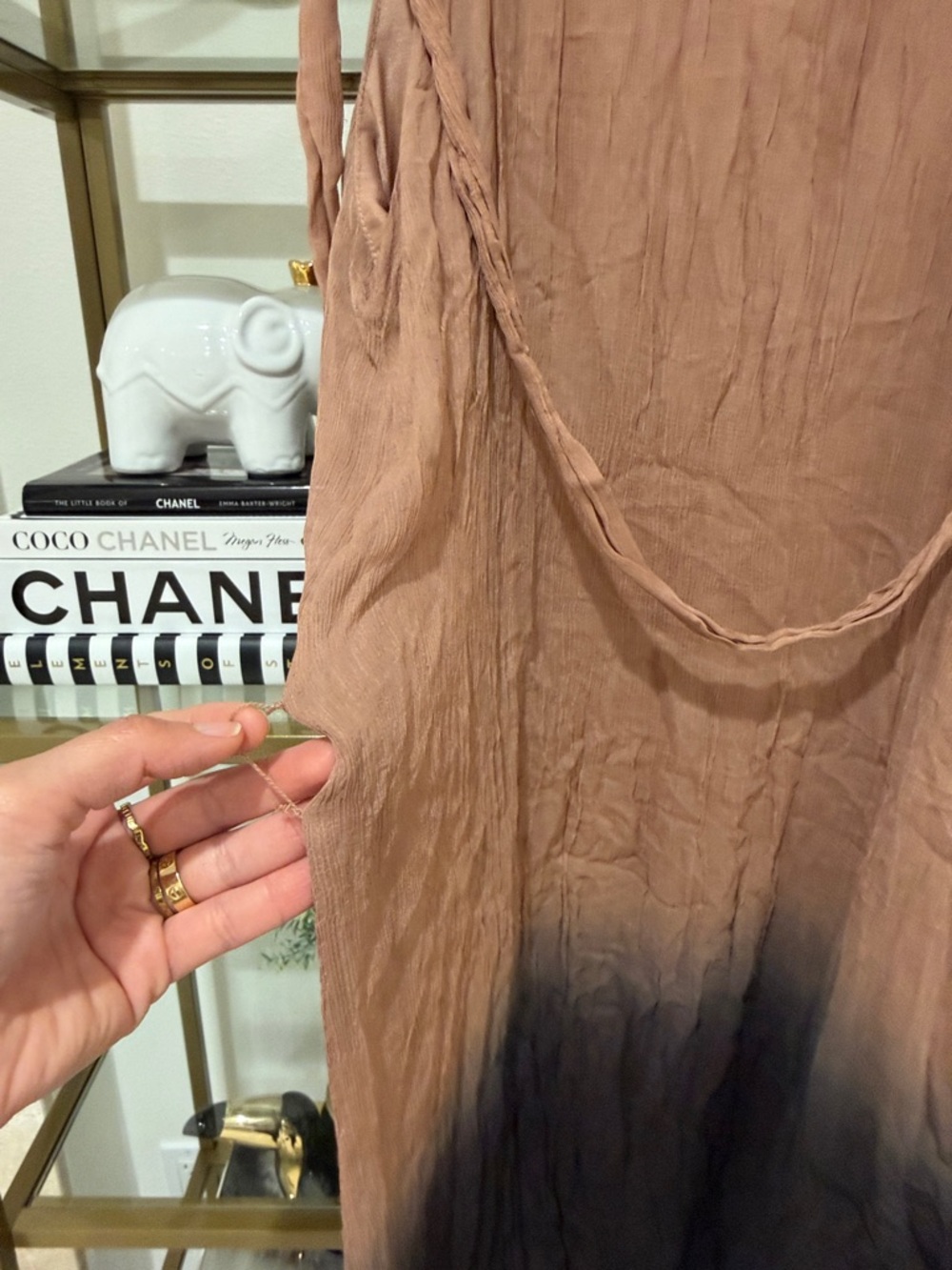 Ombre Tie-Waist Midi Dress - Picture 9 of 13